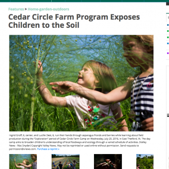 Cedar Circle Farm Program Exposes Children to the Soil