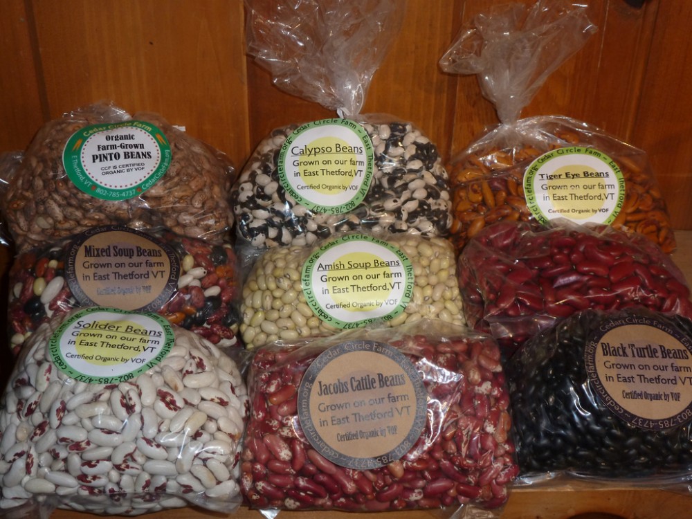 Our Fresh Dried Beans! Vermont Organic Farm Cedar